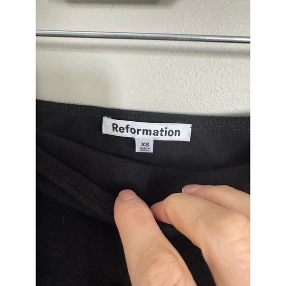 NWOT Reformation Seren Knit Top in Black SZ XS - Picture 4 of 6